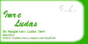 imre ludas business card